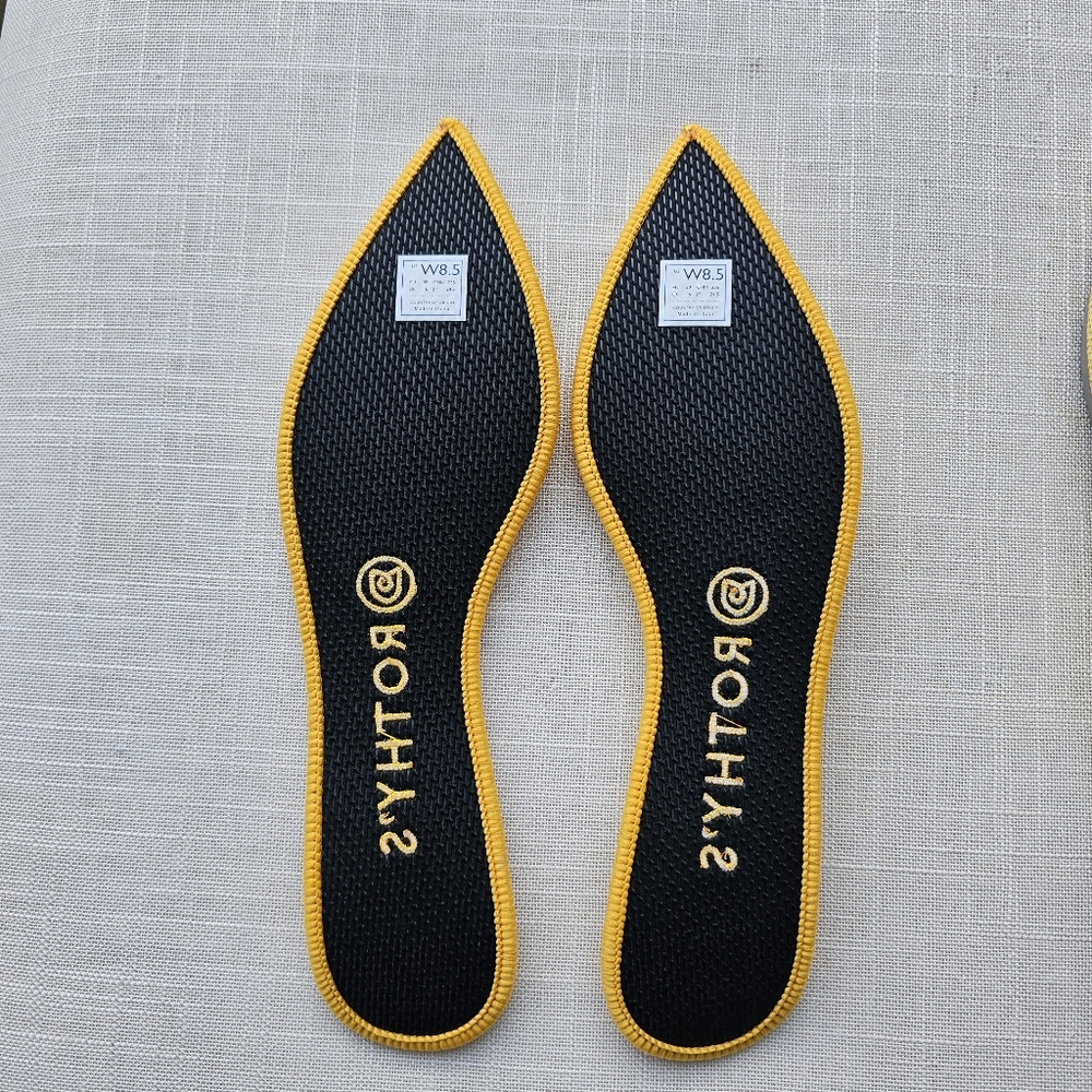 New! Rothy's Sz 8.5 Point Ballet Flats Shoes Retired Sunshine Yellow Rothys - Picture 10 of 11